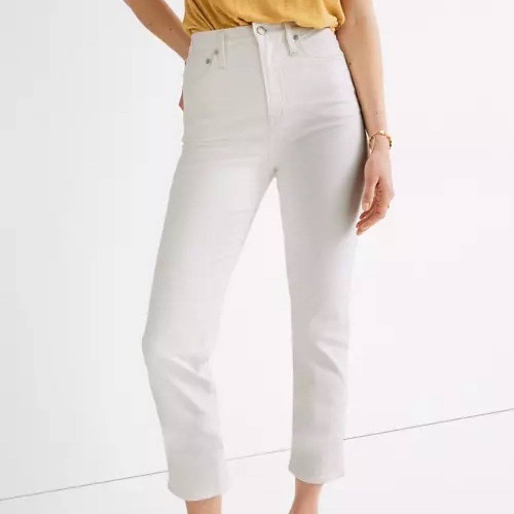 Madewell Classic Straight Jean White